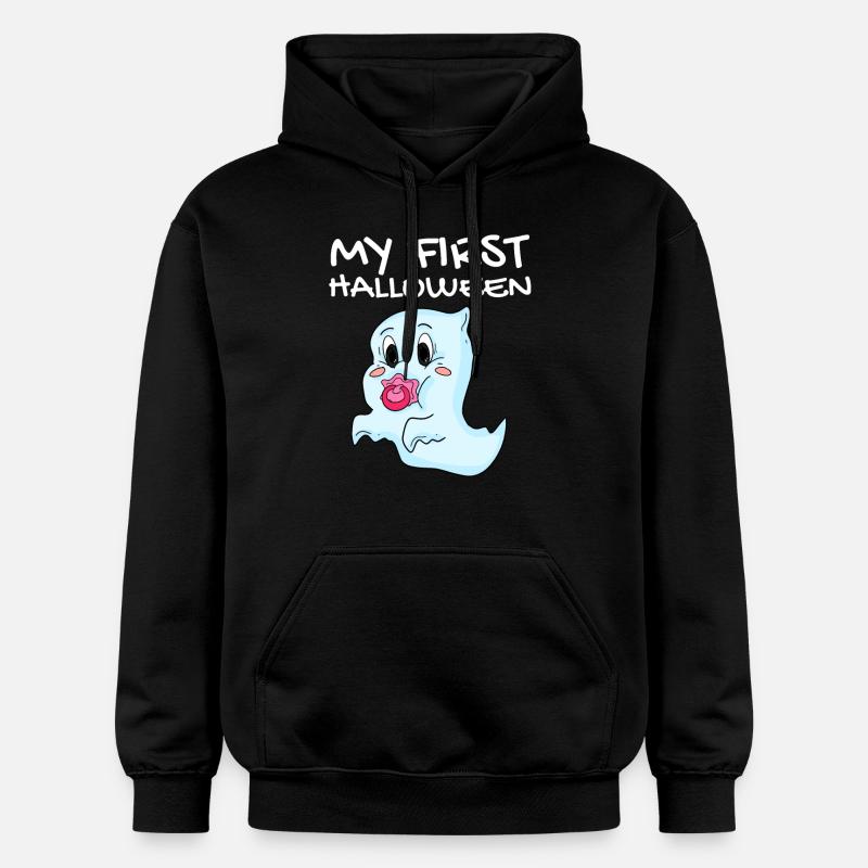 Mon premier bébé d'Halloween - Sweat à capuche Softstyle® Gildan Unisexe - noir