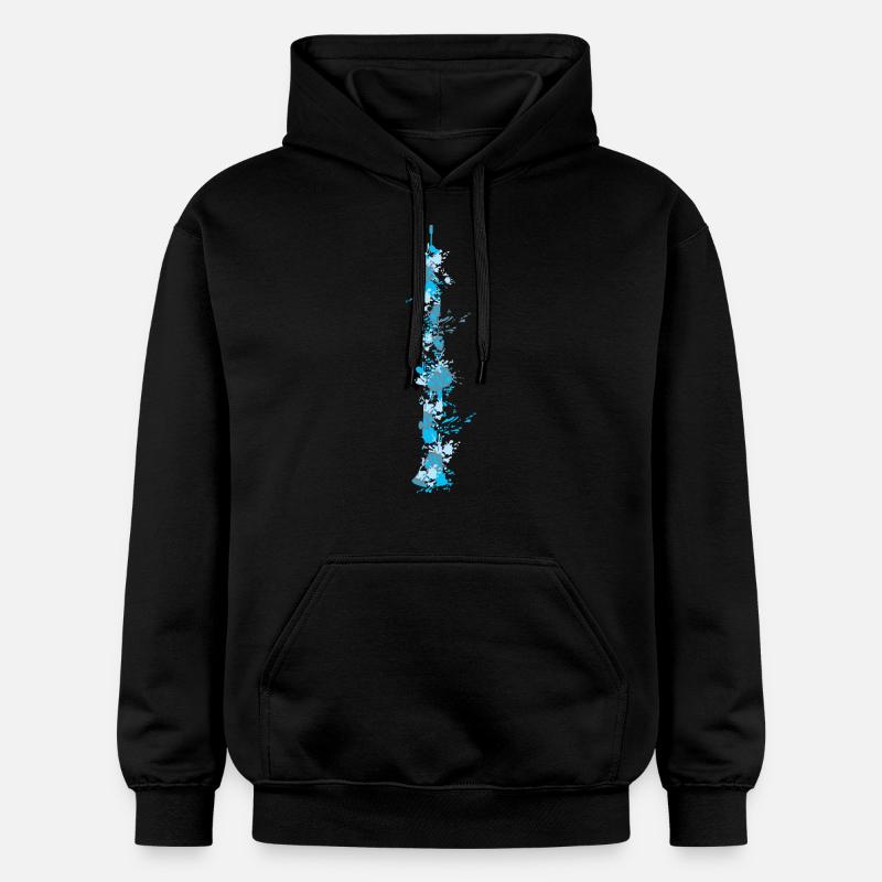 Clarinette Splash - Sweat à capuche Softstyle® Gildan Unisexe - noir