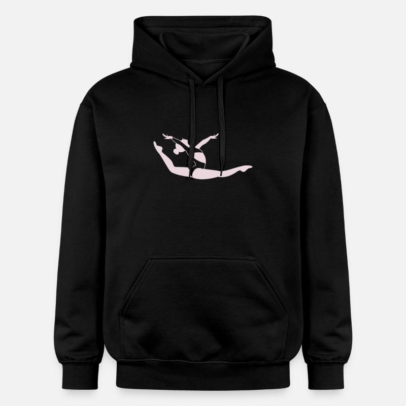 Fille de gymnastique - Sweat à capuche Softstyle® Gildan Unisexe - noir