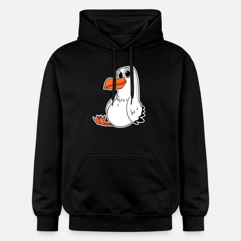 mouette - Sweat à capuche Softstyle® Gildan Unisexe - noir