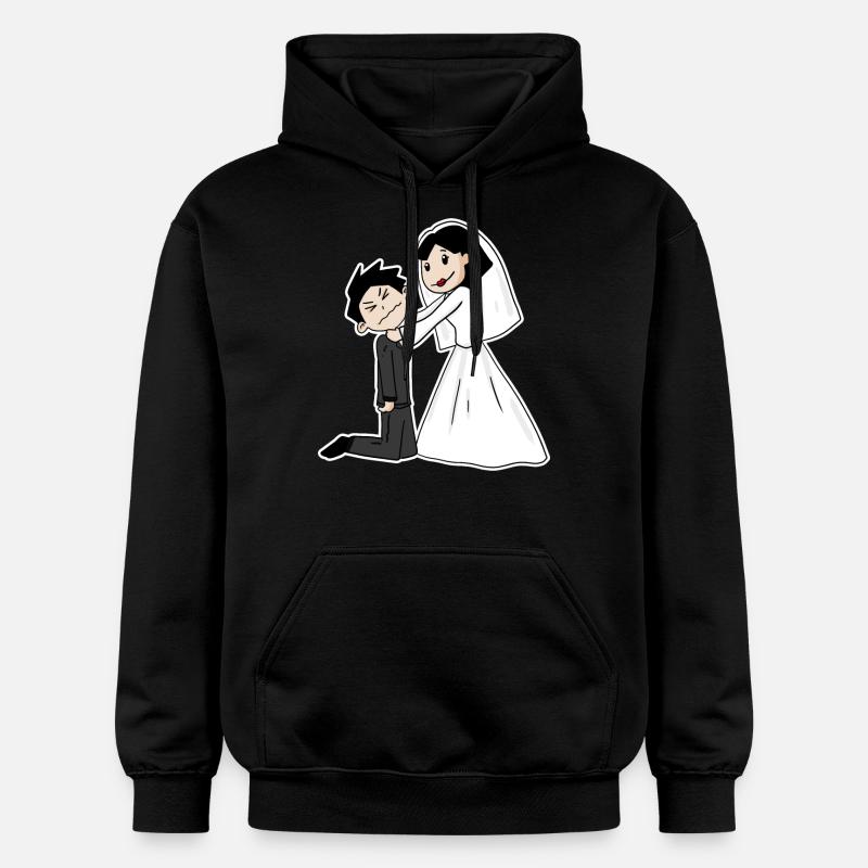 Marié drôle - Sweat à capuche Softstyle® Gildan Unisexe - noir