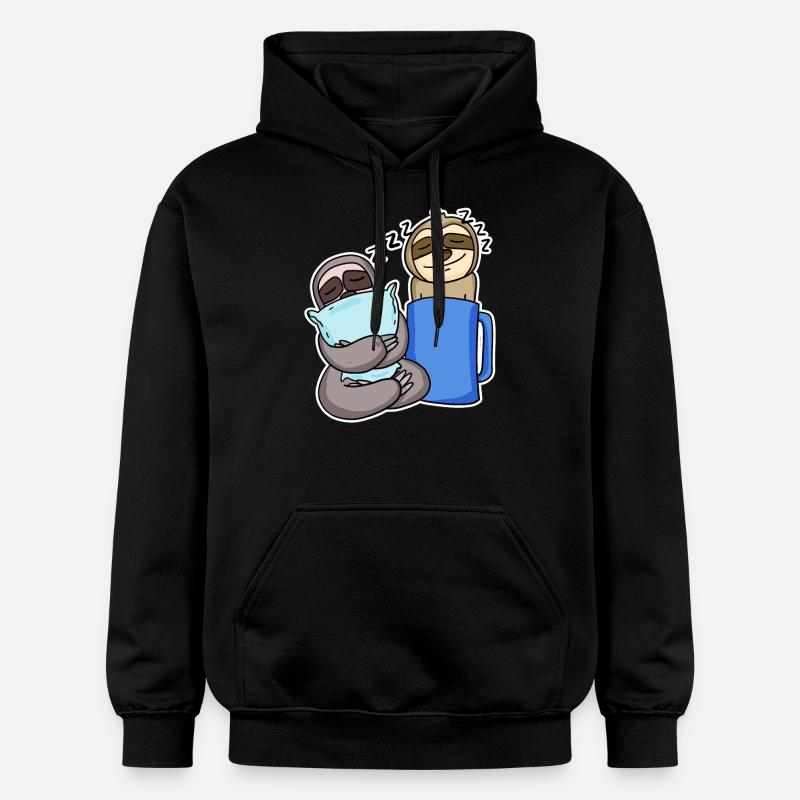Paresseux - Sweat à capuche Softstyle® Gildan Unisexe - noir