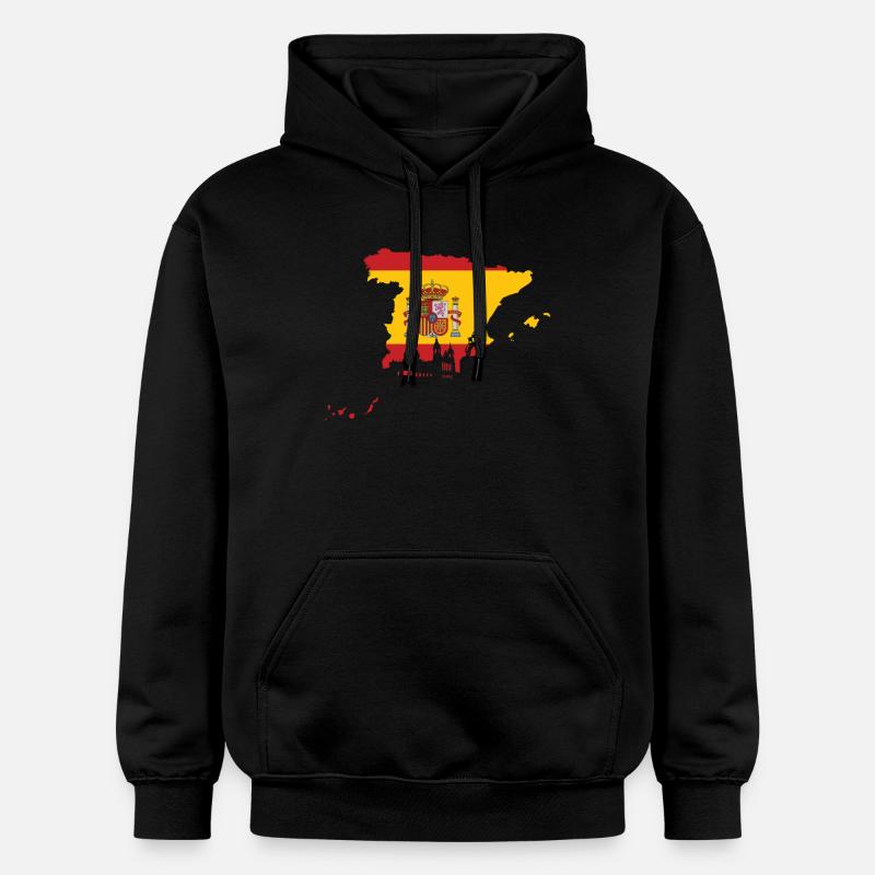 Drapeau espagnol - Sweat à capuche Softstyle® Gildan Unisexe - noir