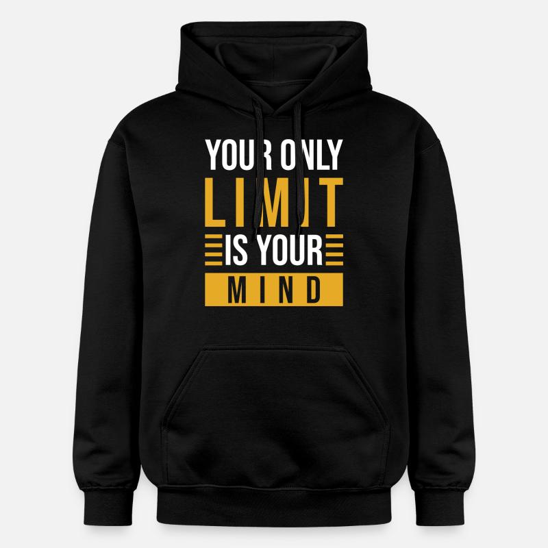 Motivation Mindset Phrase - Sweat à capuche Softstyle® Gildan Unisexe - noir