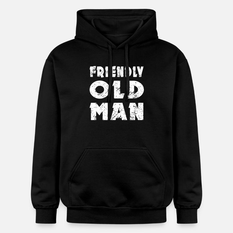 Friendly Old Man - Sweat à capuche Softstyle® Gildan Unisexe - noir