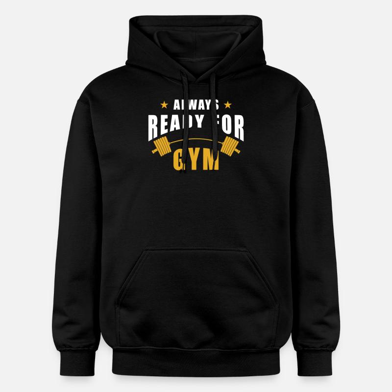 Entraînement de gym gym - Sweat à capuche Softstyle® Gildan Unisexe - noir