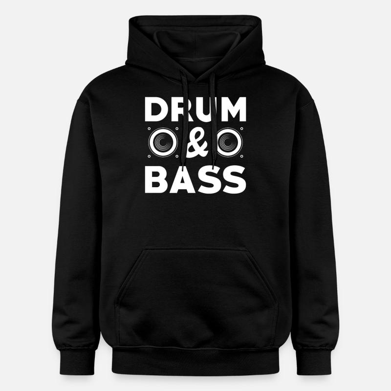 Drum Bass - Sweat à capuche Softstyle® Gildan Unisexe - noir