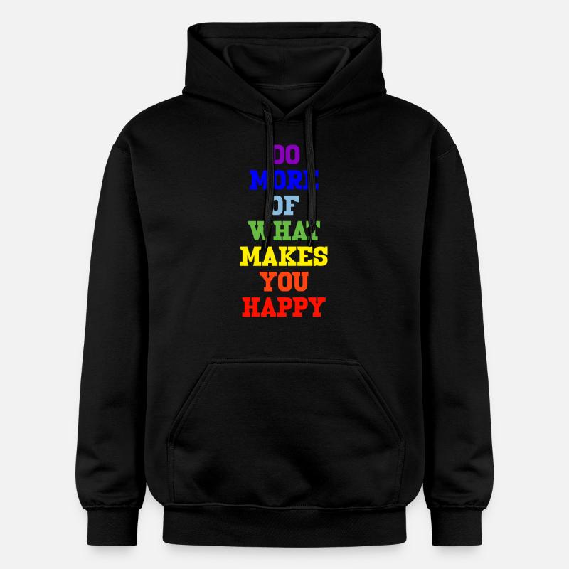 peace arc-en-ciel - Sweat à capuche Softstyle® Gildan Unisexe - noir