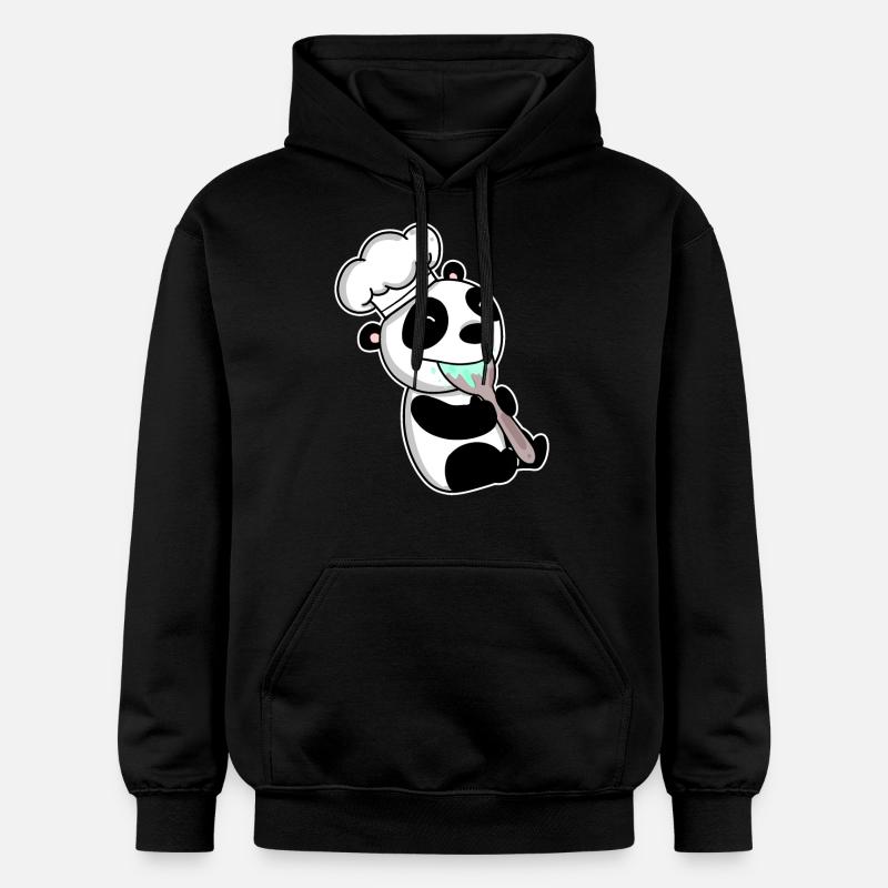 Panda bouillant bébé - Sweat à capuche Softstyle® Gildan Unisexe - noir