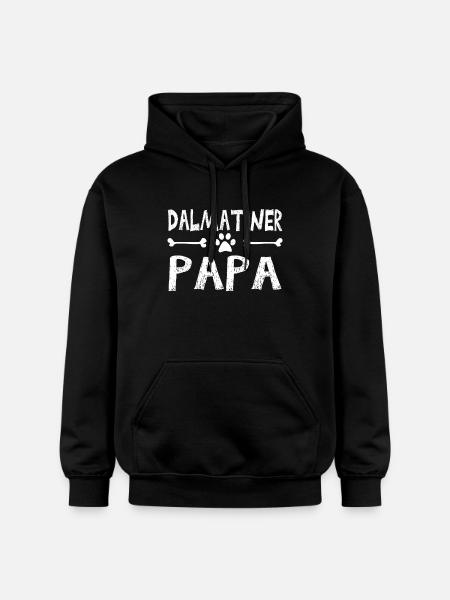 Dalmatiner Papa - Gildan Unisex Softstyle® Midweight Hoodie - Schwarz