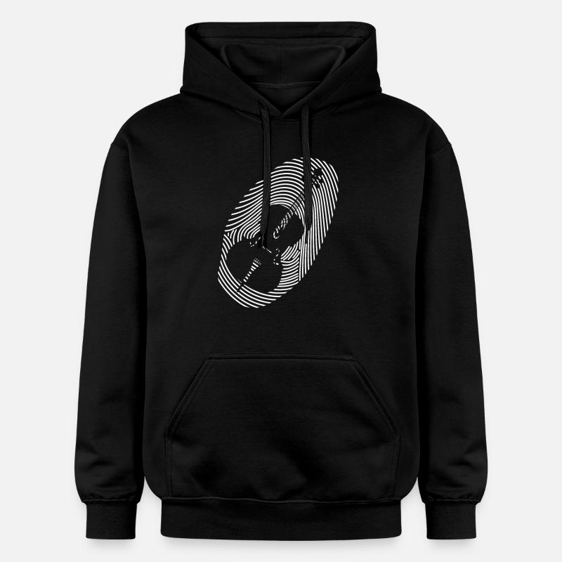 Musique Violoncelle Musique classique Empreinte - Sweat à capuche Softstyle® Gildan Unisexe - noir