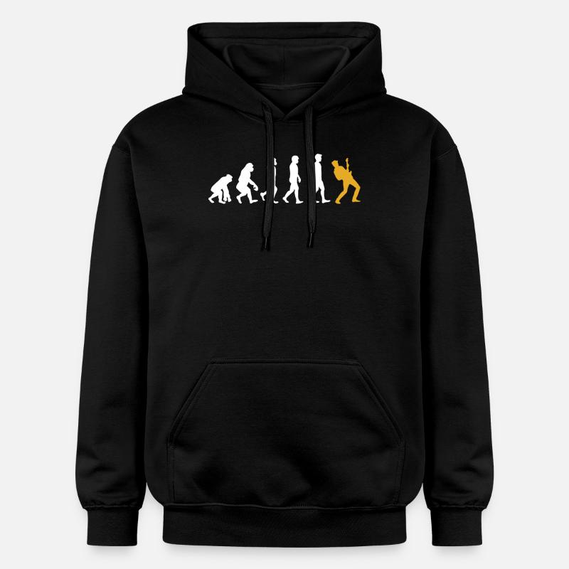 Guitariste cadeau évolution guitare - Sweat à capuche Softstyle® Gildan Unisexe - noir