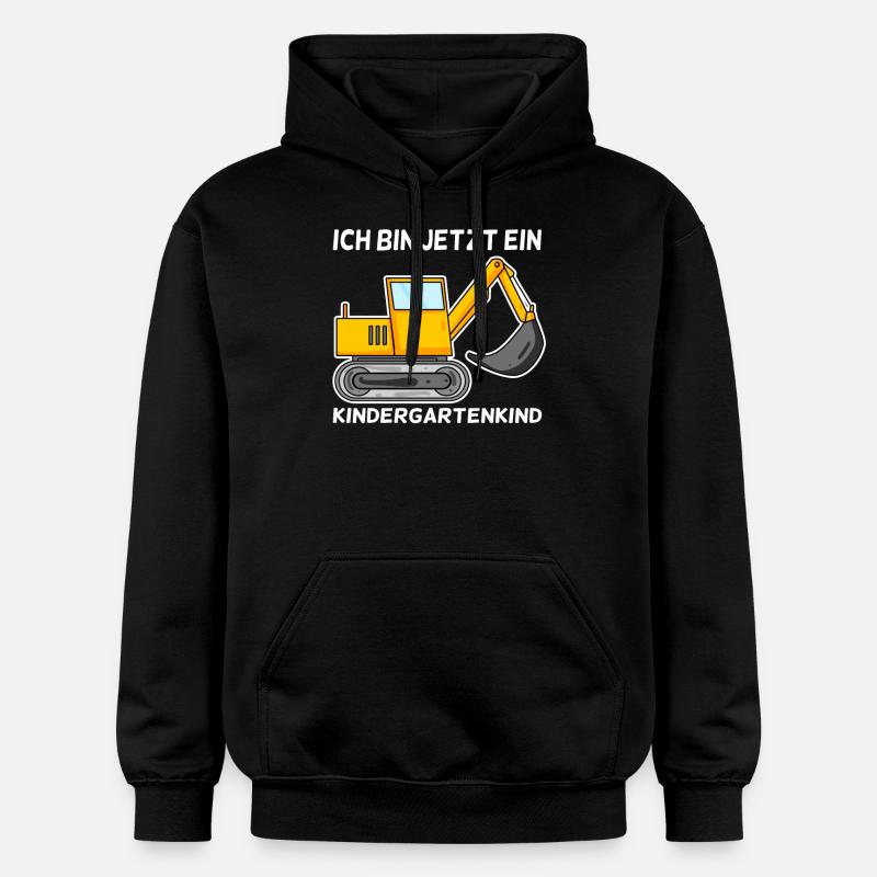 Kindergarten Bagger - Gildan Unisex Softstyle® Midweight Hoodie - Schwarz