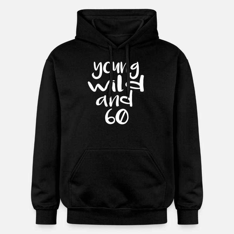 young and 60 - Sweat à capuche Softstyle® Gildan Unisexe - noir