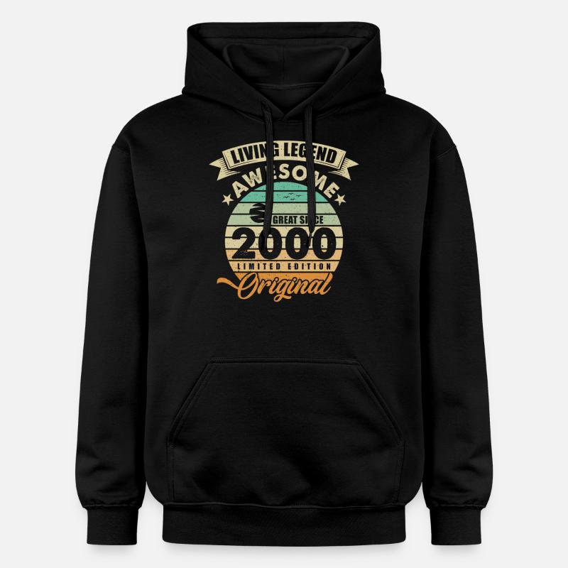2000 Anniversaire Rétro Original - Sweat à capuche Softstyle® Gildan Unisexe - noir