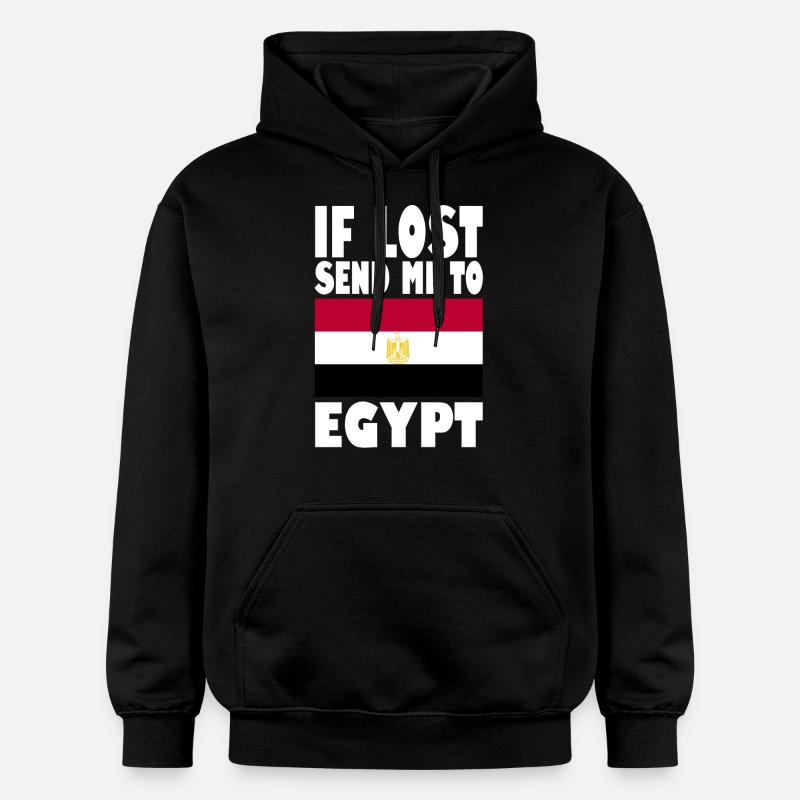 Drapeau égyptien - Sweat à capuche Softstyle® Gildan Unisexe - noir
