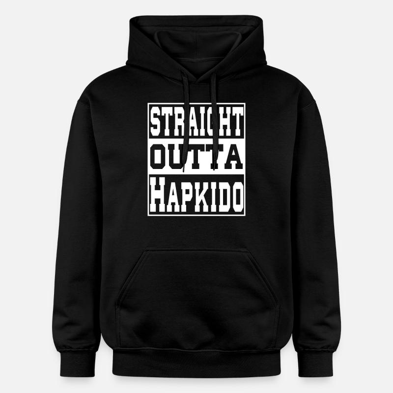 Hapkido dit drôle - Sweat à capuche Softstyle® Gildan Unisexe - noir