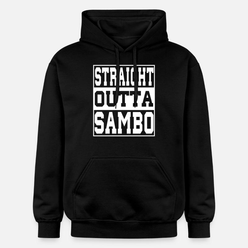 Sambo disant drôle - Sweat à capuche Softstyle® Gildan Unisexe - noir