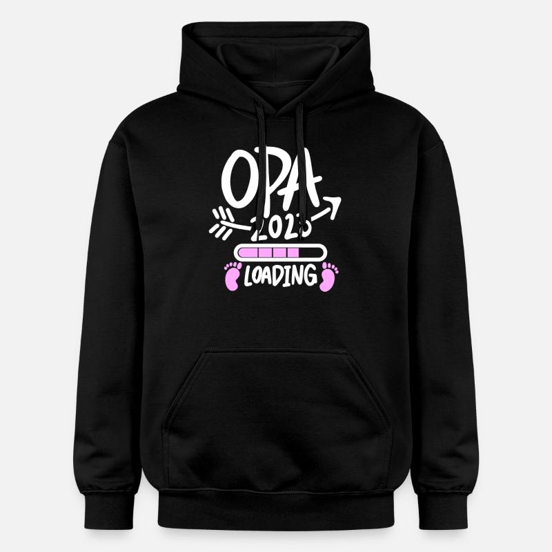 Opa 2023 loading - Gildan Unisex Softstyle® Midweight Hoodie - Schwarz
