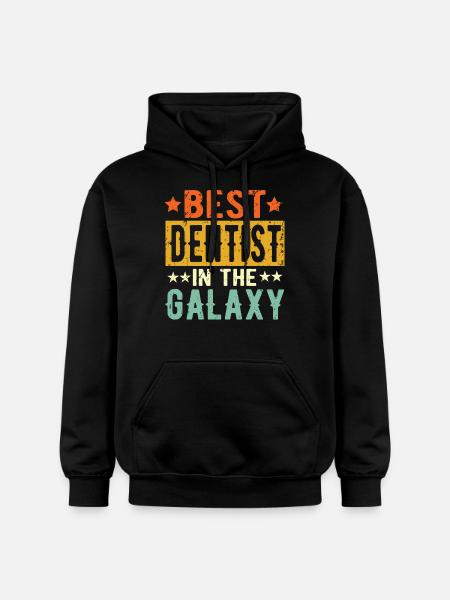 Best Dentist ever Dentist Gift - Gildan Unisex Softstyle® Midweight Hoodie - black