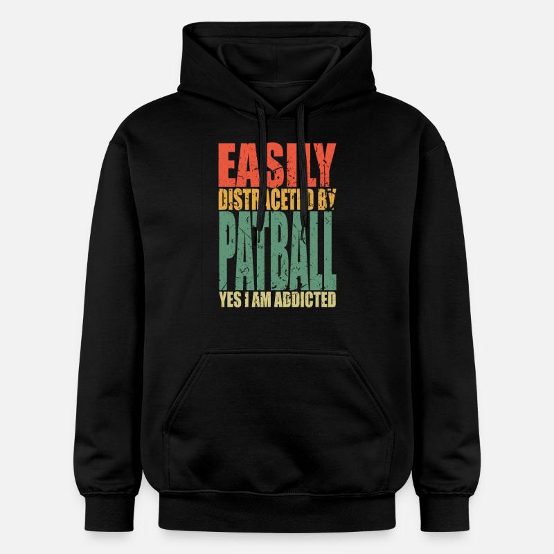 Patball dit drôle - Sweat à capuche Softstyle® Gildan Unisexe - noir