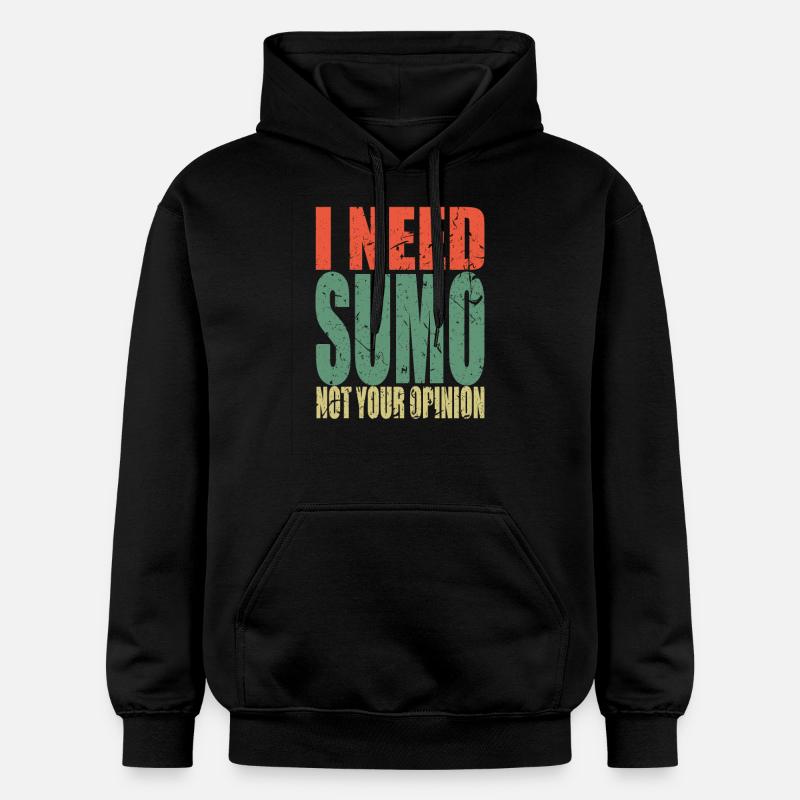 Sumo disant drôle - Sweat à capuche Softstyle® Gildan Unisexe - noir