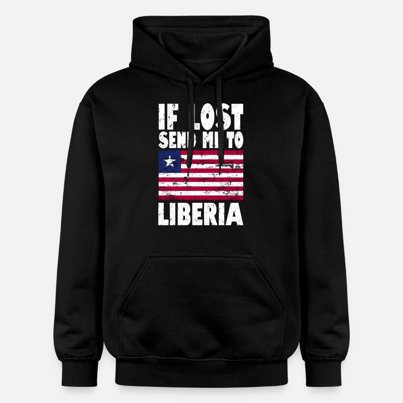 Drapeau de la Libye - Sweat à capuche Softstyle® Gildan Unisexe - noir