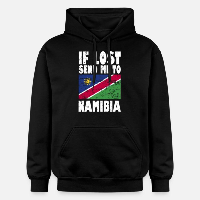 Drapeau de la Namibie - Sweat à capuche Softstyle® Gildan Unisexe - noir