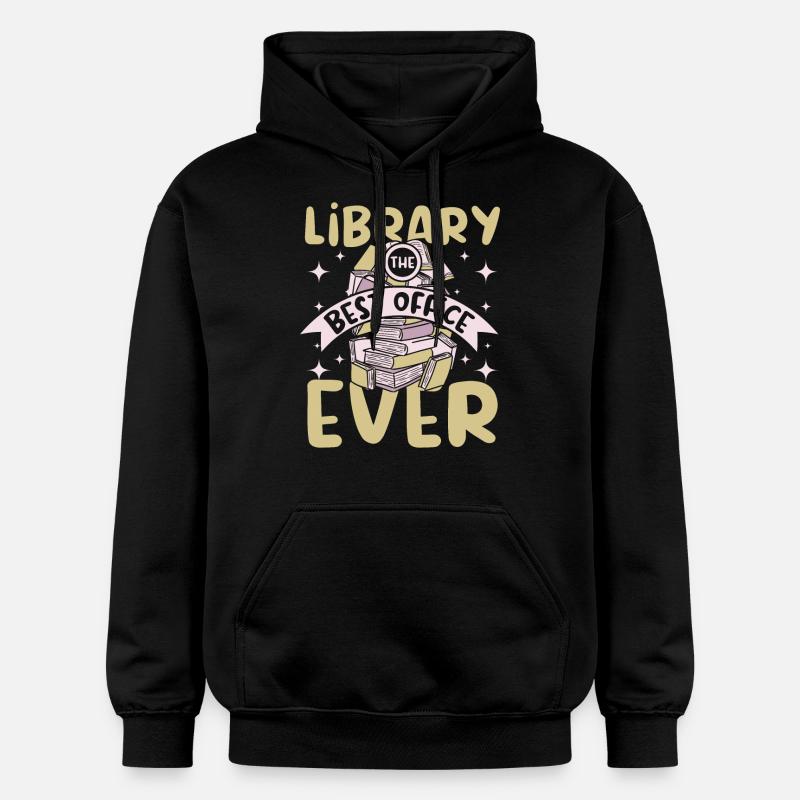 Library best offive ever - Gildan Unisex Softstyle® Midweight Hoodie - Schwarz
