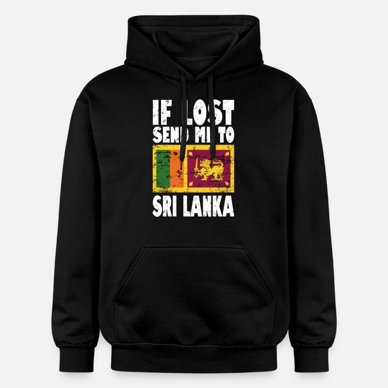 Drapeau du Sri Lanka - Sweat à capuche Softstyle® Gildan Unisexe - noir