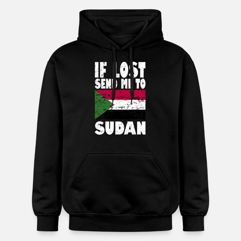 Drapeau du Soudan - Sweat à capuche Softstyle® Gildan Unisexe - noir