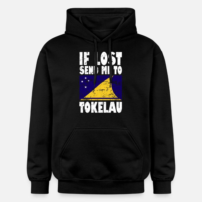 Drapeau des Tokélaou - Sweat à capuche Softstyle® Gildan Unisexe - noir