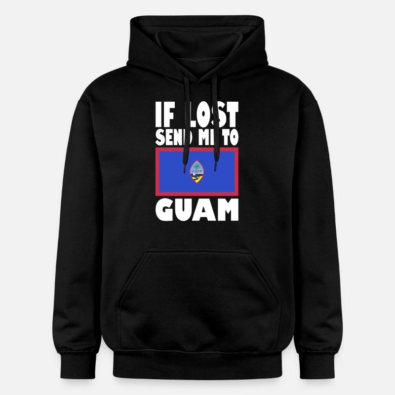 Drapeau de Guam - Sweat à capuche Softstyle® Gildan Unisexe - noir
