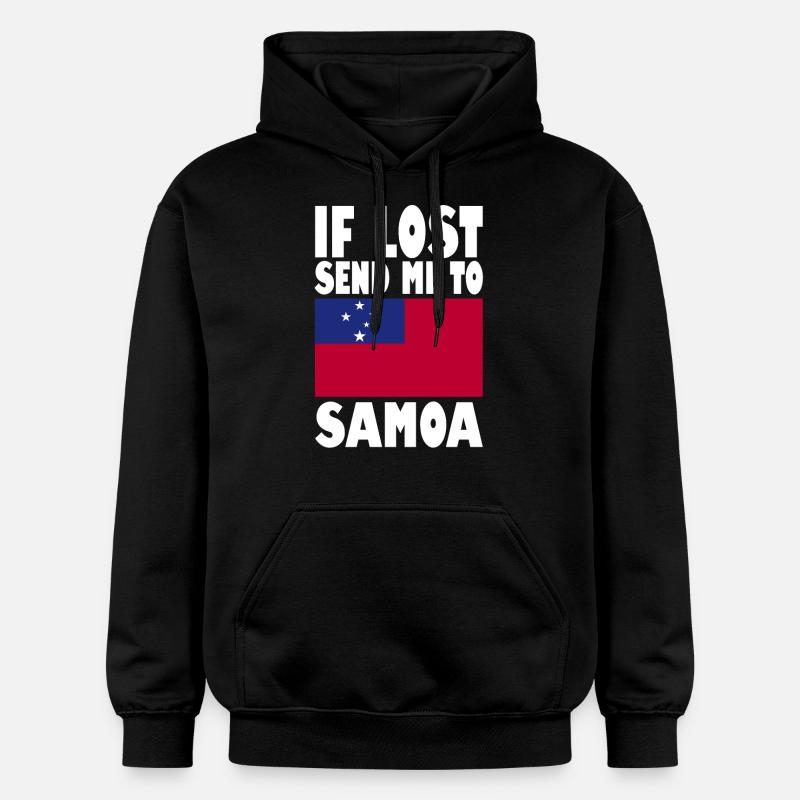Drapeau des Samoa - Sweat à capuche Softstyle® Gildan Unisexe - noir