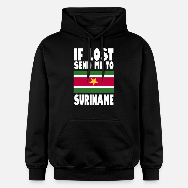 Dicton du drapeau du Suriname - Sweat à capuche Softstyle® Gildan Unisexe - noir