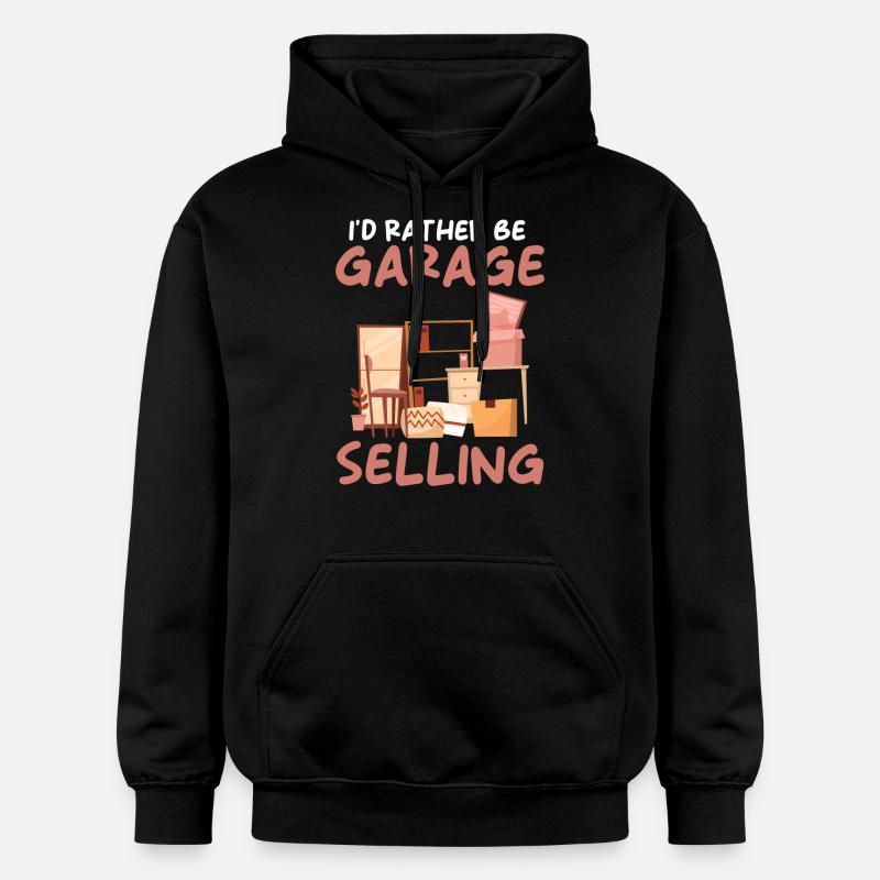 Slogan de vente de garage - Sweat à capuche Softstyle® Gildan Unisexe - noir