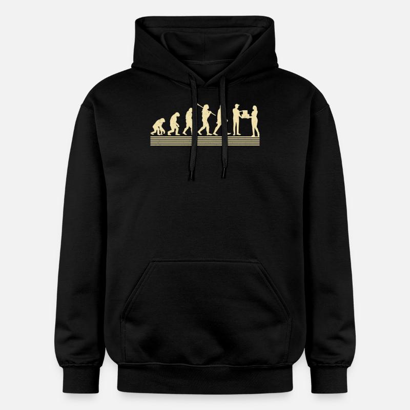 Paketträger-evolution - Gildan Unisex Softstyle® Midweight Hoodie - Schwarz