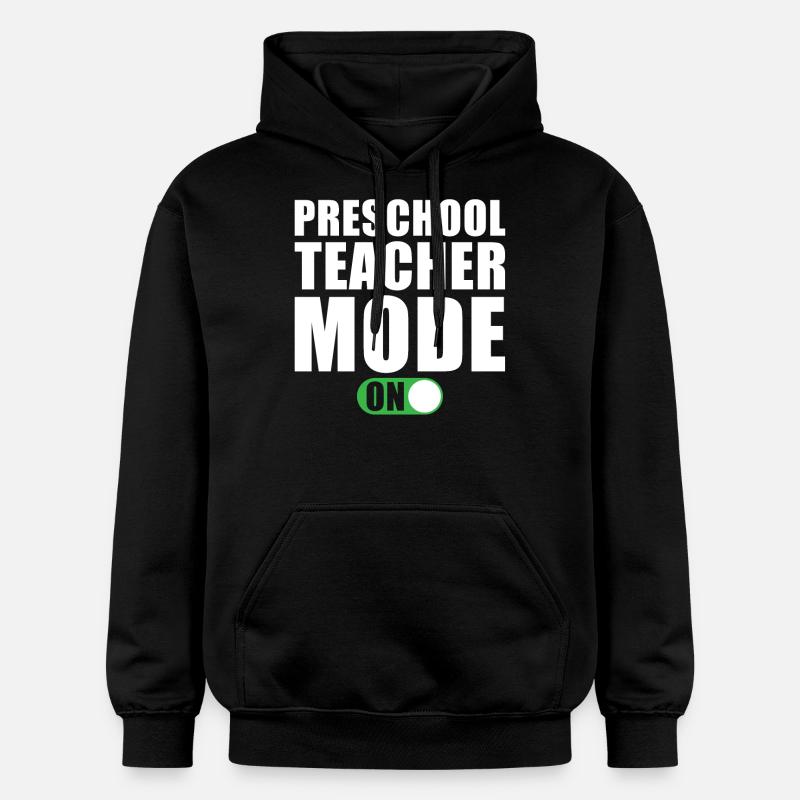 Mode enseignant préscolaire activé - Sweat à capuche Softstyle® Gildan Unisexe - noir