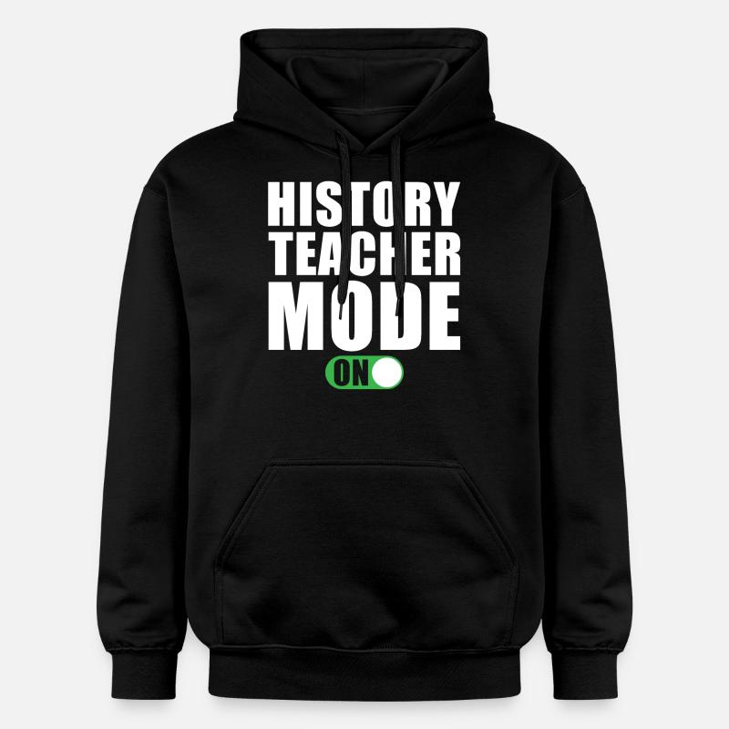 Geschichtslehrer Modus Ein - Gildan Unisex Softstyle® Midweight Hoodie - Schwarz