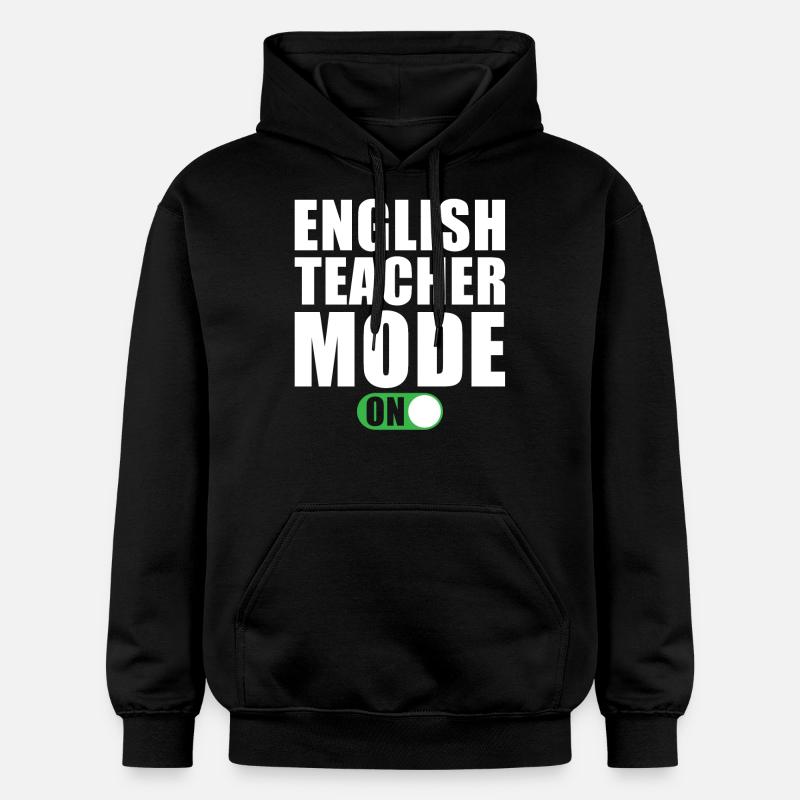 Englischlehrer Modus Ein - Gildan Unisex Softstyle® Midweight Hoodie - Schwarz