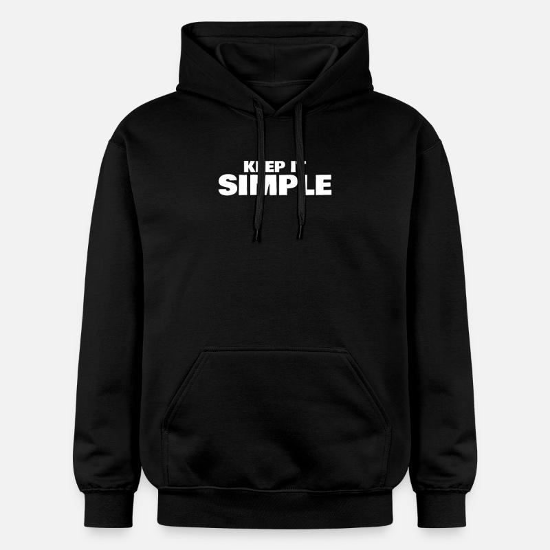 Restez simple en disant - Sweat à capuche Softstyle® Gildan Unisexe - noir