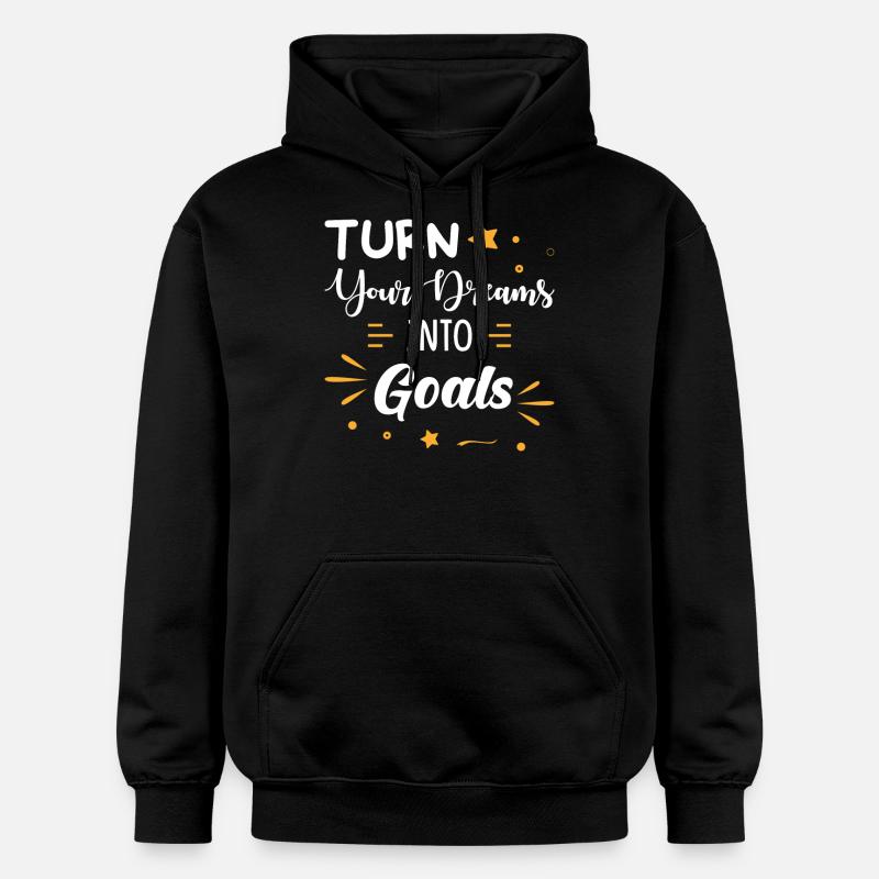 Motivation Succès Rêves Objectifs Dire - Sweat à capuche Softstyle® Gildan Unisexe - noir