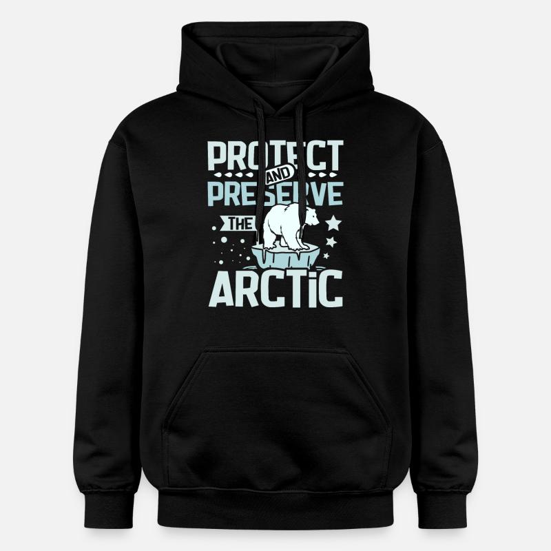 Protéger et préserver l’Arctique - Sweat à capuche Softstyle® Gildan Unisexe - noir