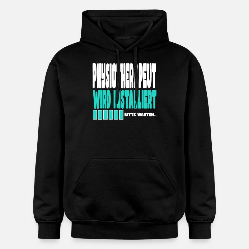 Physiotherapeut wird installiert - Gildan Unisex Softstyle® Midweight Hoodie - Schwarz