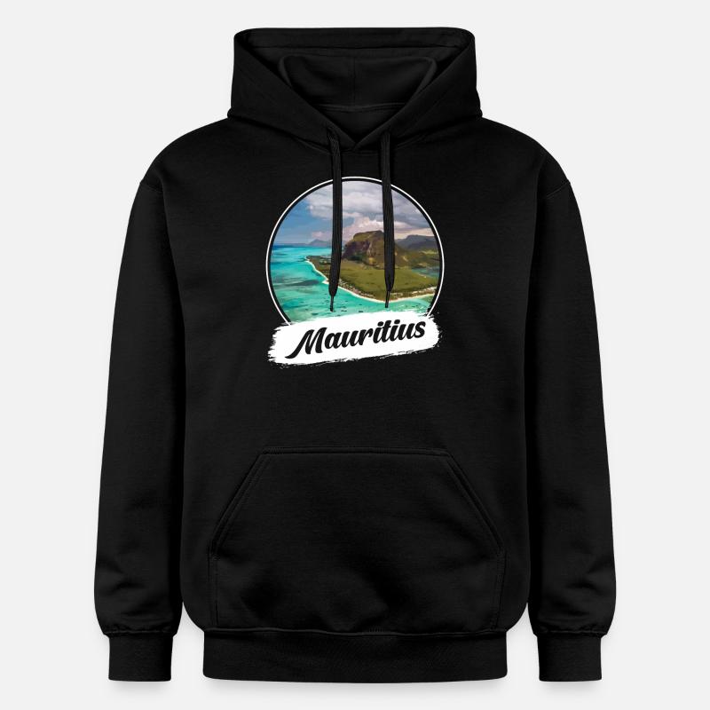 Souvenir de l’île Maurice - Sweat à capuche Softstyle® Gildan Unisexe - noir