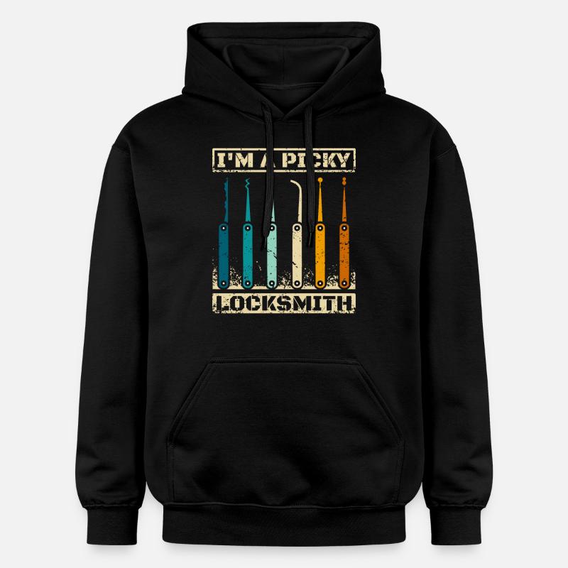 Je suis un serrurier difficile - Sweat à capuche Softstyle® Gildan Unisexe - noir