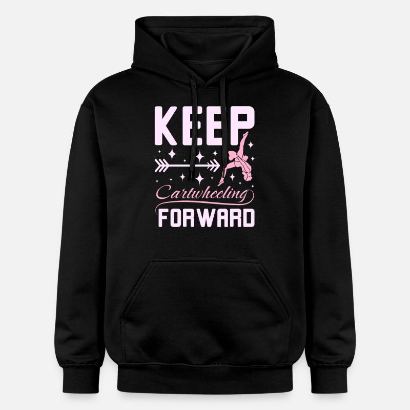 Keep catwheelig forward - Gildan Unisex Softstyle® Midweight Hoodie - black
