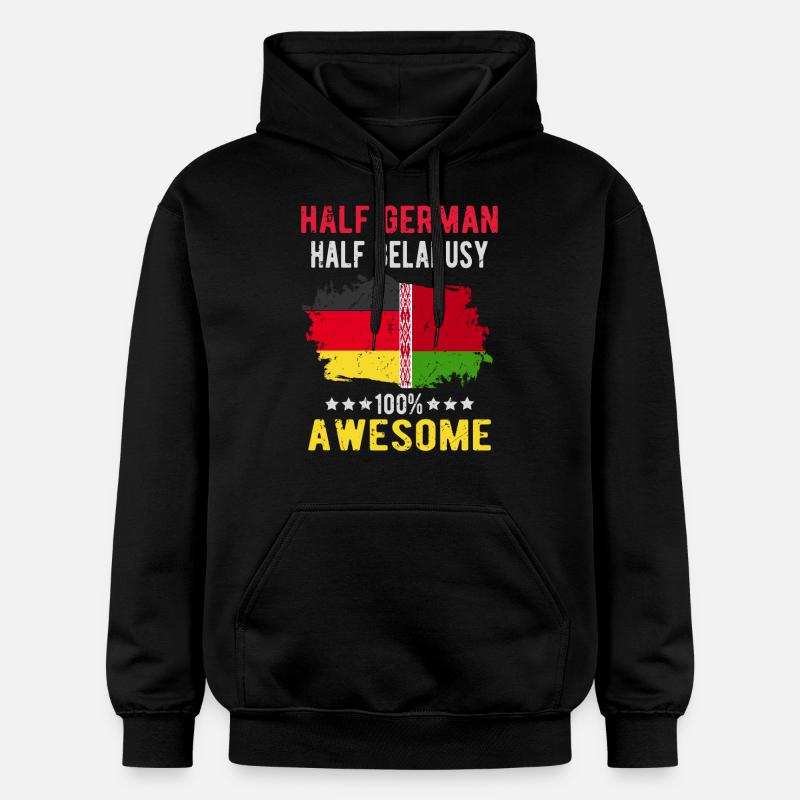 Moitié allemand moitié biélorusse - Sweat à capuche Softstyle® Gildan Unisexe - noir