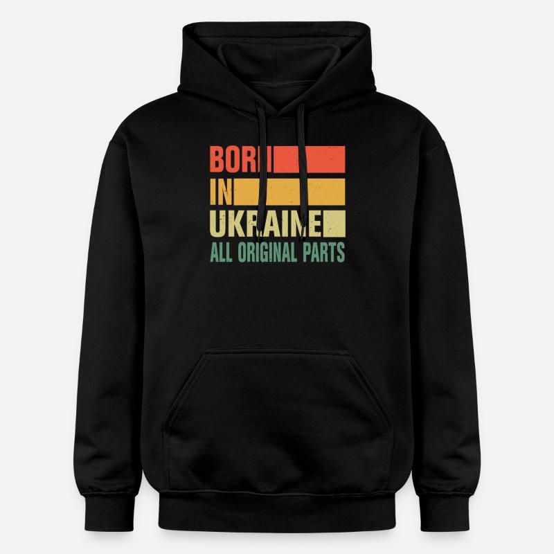 Né en Ukraine - Sweat à capuche Softstyle® Gildan Unisexe - noir