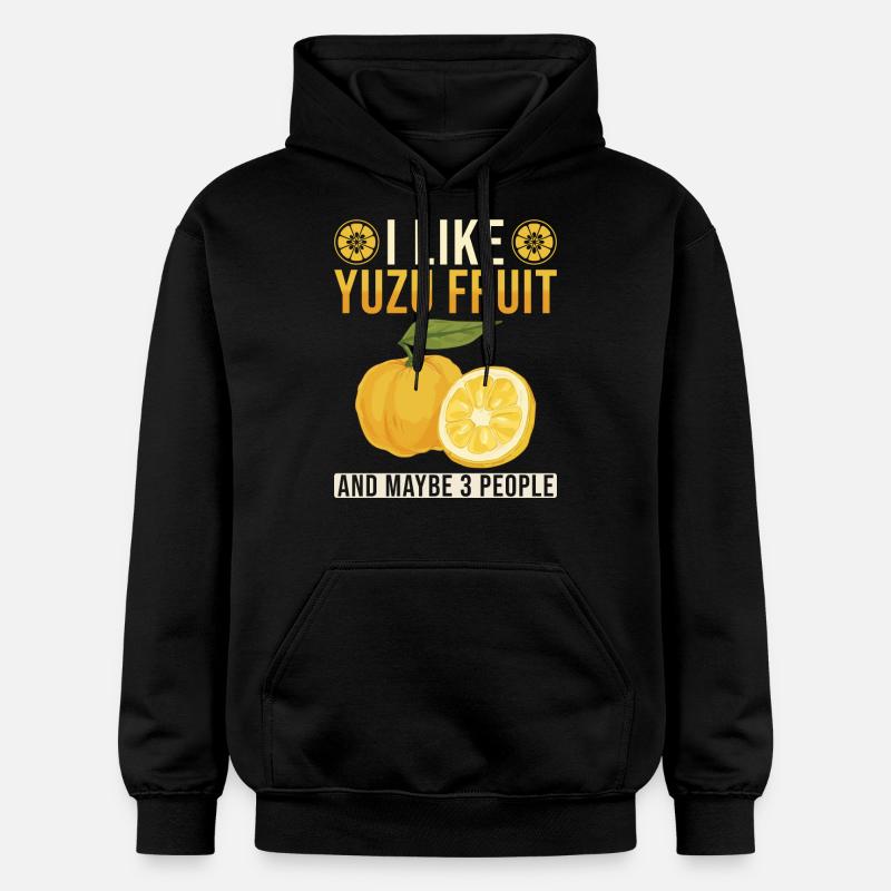 Yuzu Fruit Dicton - Sweat à capuche Softstyle® Gildan Unisexe - noir